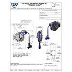 T&S B-7112-02 Wall Mounted Hose Reel with 15' Hose, 7.69 GPM Spray Gun, and Swivel