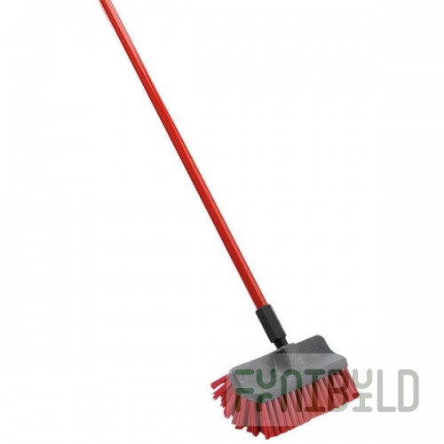 Libman 532 Red Dual Surface Scrub Brush - 6/Pack