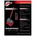 Libman 532 Red Dual Surface Scrub Brush - 6/Pack Libman 532 Red Dual Surface Scrub Brush - 6/Pack