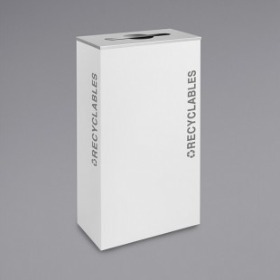 Ex-Cell Kaiser RC-KD17-R BT-WHT Black Tie Kaleidoscope White Gloss 17 Gallon Rectangular Recyclables Receptacle Ex-Cell Kaiser RC-KD17-R BT-WHT Black Tie Kaleidoscope White Gloss 17 Gallon Rectangular Recyclables Receptacle