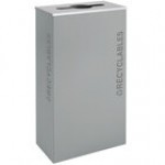Ex-Cell Kaiser RC-KD17-R BT-WHT Black Tie Kaleidoscope White Gloss 17 Gallon Rectangular Recyclables Receptacle Ex-Cell Kaiser RC-KD17-R BT-WHT Black Tie Kaleidoscope White Gloss 17 Gallon Rectangular Recyclables Receptacle