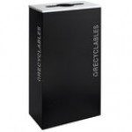 Ex-Cell Kaiser RC-KD17-R BT-WHT Black Tie Kaleidoscope White Gloss 17 Gallon Rectangular Recyclables Receptacle Ex-Cell Kaiser RC-KD17-R BT-WHT Black Tie Kaleidoscope White Gloss 17 Gallon Rectangular Recyclables Receptacle