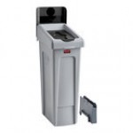 Rubbermaid® Slim Jim 2185052 23 Gallon Single-Stream Bottle / Can Recycling Station with Lid