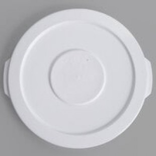 Continental 1002WH Huskee 10 Gallon White Round Trash Can Lid
