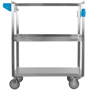 Carlisle UC5031827 3 Shelf Stainless Steel Utility Cart - 27 Carlisle UC5031827 3 Shelf Stainless Steel Utility Cart - 27