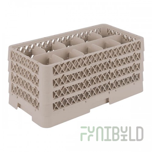 Vollrath HR1C1CCC Traex® Half-Size Beige 10 Compartment 9 1/16