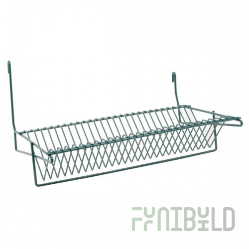 Metro IWA-S11K3 Smartwall G3 Metroseal Green Slanted Lid Holder / Drying Shelf 14 1/8
