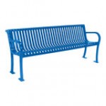 Ultra Site Lexington 4' Black Slat Bench with Backrest 51 Ultra Site Lexington 4' Black Slat Bench with Backrest 51