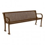 Ultra Site Lexington 4' Black Slat Bench with Backrest 51 Ultra Site Lexington 4' Black Slat Bench with Backrest 51