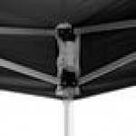 Backyard Pro Courtyard Series 10' x 15' Black Straight Leg Heavy-Duty Aluminum Instant Pop-Up Canopy Tent Backyard Pro Courtyard Series 10' x 15' Black Straight Leg Heavy-Duty Aluminum Instant Pop-Up Canopy Tent
