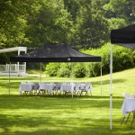 Backyard Pro Courtyard Series 10' x 15' Black Straight Leg Heavy-Duty Aluminum Instant Pop-Up Canopy Tent Backyard Pro Courtyard Series 10' x 15' Black Straight Leg Heavy-Duty Aluminum Instant Pop-Up Canopy Tent
