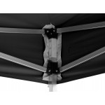 Backyard Pro Courtyard Series 10' x 15' Black Straight Leg Heavy-Duty Aluminum Instant Pop-Up Canopy Tent Backyard Pro Courtyard Series 10' x 15' Black Straight Leg Heavy-Duty Aluminum Instant Pop-Up Canopy Tent