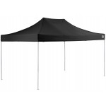 Backyard Pro Courtyard Series 10' x 15' Black Straight Leg Heavy-Duty Aluminum Instant Pop-Up Canopy Tent Backyard Pro Courtyard Series 10' x 15' Black Straight Leg Heavy-Duty Aluminum Instant Pop-Up Canopy Tent