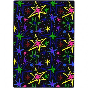 Joy Carpets Neon Lights Kapow 12' Fluorescent Square Area Rug Joy Carpets Neon Lights Kapow 12' Fluorescent Square Area Rug