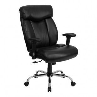 Flash Furniture Hercules Black LeatherSoft Big & Tall High-Back Executive Office Chair with Adjustable Arms and Full Headrest Flash Furniture Hercules Black LeatherSoft Big & Tall High-Back Executive Office Chair with Adjustable Arms and Full Headrest