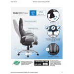 Boss Black / Gray CaressoftPlus Vinyl High-Back Executive / Gaming Chair with Padded Hinged Arms and Synchro-Tilt Mechanism Boss Black / Gray CaressoftPlus Vinyl High-Back Executive / Gaming Chair with Padded Hinged Arms and Synchro-Tilt Mechanism