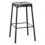 Safco 6606BL Black Bar Height Steel Stool Safco 6606BL Black Bar Height Steel Stool