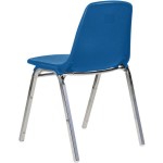 National Public Seating 8125 Chrome Metal Stacking Chair with Blue Poly Shell Back and Seat National Public Seating 8125 Chrome Metal Stacking Chair with Blue Poly Shell Back and Seat