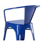 Lancaster Table & Seating Alloy Blue Quartz Outdoor Arm Chair Lancaster Table & Seating Alloy Blue Quartz Outdoor Arm Chair