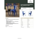 Lancaster Table & Seating Alloy Blue Quartz Outdoor Arm Chair Lancaster Table & Seating Alloy Blue Quartz Outdoor Arm Chair