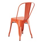Lancaster Table & Seating Alloy Amber Orange Outdoor Cafe Chair