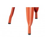 Lancaster Table & Seating Alloy Amber Orange Outdoor Cafe Chair