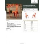 Lancaster Table & Seating Alloy Amber Orange Outdoor Cafe Chair
