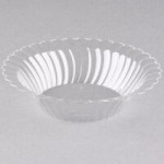 Fineline Flairware 215-CL 15 oz. Clear Plastic Oval Bowl / Serving Boat - 300/Case Fineline Flairware 215-CL 15 oz. Clear Plastic Oval Bowl / Serving Boat - 300/Case