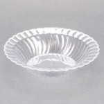 Fineline Flairware 215-CL 15 oz. Clear Plastic Oval Bowl / Serving Boat - 300/Case Fineline Flairware 215-CL 15 oz. Clear Plastic Oval Bowl / Serving Boat - 300/Case