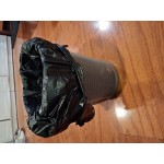 Choice Customizable 1/6 Standard Size Black Unprinted Embossed Heavy-Duty Plastic T-Shirt Bag - 350/Case Choice Customizable 1/6 Standard Size Black Unprinted Embossed Heavy-Duty Plastic T-Shirt Bag - 350/Case