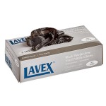 Lavex Powder-Free Disposable Black Hybrid 3.5 Mil Thick Gloves - Large - 1,000/Case