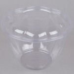 Eco-Products EP-SB48 48 oz. Clear Compostable Plastic Salad Bowl with Lid - 150/Case