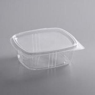 Genpak 12 oz. Clear Hinged Deli Container - 200/Case Genpak 12 oz. Clear Hinged Deli Container - 200/Case