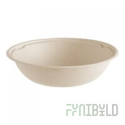 Eco-Products Vanguard 46 oz. Compostable Sugarcane Coupe Bowl - 400/Case