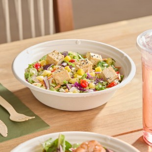 Tellus Products 24 oz. Compostable Fiber Bowl - 300/Case