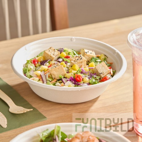 Tellus Products 24 oz. Compostable Fiber Bowl - 300/Case