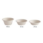 Tellus Products 24 oz. Compostable Fiber Bowl - 300/Case