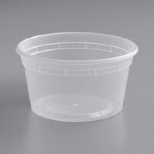 Pactiv/Newspring 12 oz. Translucent Round Deli Container - 480/Case