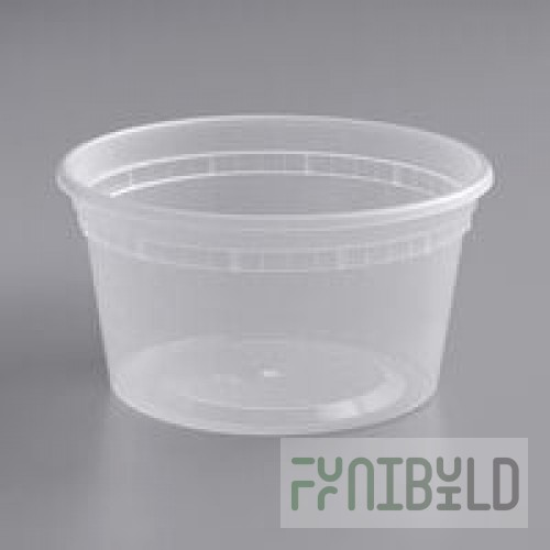 Pactiv/Newspring 12 oz. Translucent Round Deli Container - 480/Case