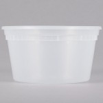 Pactiv/Newspring 12 oz. Translucent Round Deli Container - 480/Case Pactiv/Newspring 12 oz. Translucent Round Deli Container - 480/Case