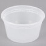 Pactiv/Newspring 12 oz. Translucent Round Deli Container - 480/Case Pactiv/Newspring 12 oz. Translucent Round Deli Container - 480/Case