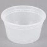 Pactiv/Newspring 12 oz. Translucent Round Deli Container - 480/Case Pactiv/Newspring 12 oz. Translucent Round Deli Container - 480/Case