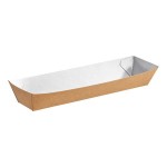 Carnival King 11 oz. Small Foiled Paper Food Tray 7 3/16