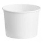 Choice 12 oz. White Double Poly-Coated Paper Food Cup - 50/Pack Choice 12 oz. White Double Poly-Coated Paper Food Cup - 50/Pack