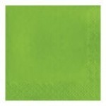 Creative Converting 663123B Fresh Lime Green 2-Ply 1/4 Fold Luncheon Napkin - 600/Case