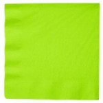Creative Converting 663123B Fresh Lime Green 2-Ply 1/4 Fold Luncheon Napkin - 600/Case