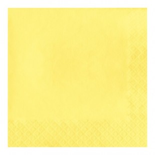Creative Converting 139180135 Mimosa Yellow 2-Ply 1/4 Fold Luncheon Napkin - 600/Case