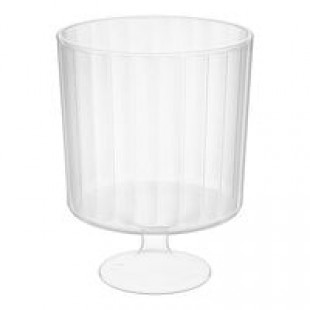 Fineline Flairware 2205 5.5 oz. 1-Piece Clear Plastic Wine Cup - 10/Pack Fineline Flairware 2205 5.5 oz. 1-Piece Clear Plastic Wine Cup - 10/Pack