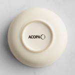 Acopa Pangea 10 oz. Fog White Matte Porcelain Nappie Bowl - Sample Acopa Pangea 10 oz. Fog White Matte Porcelain Nappie Bowl - Sample