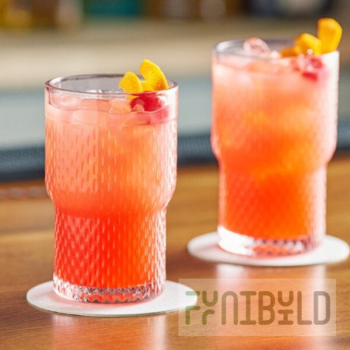Acopa Rivulet 14 oz. Stackable Beverage Glass - Sample